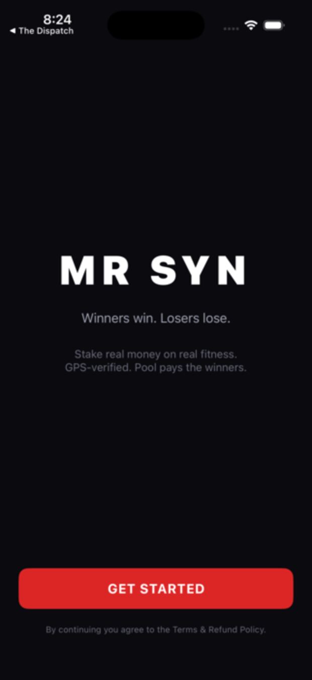 Mr Syn welcome screen